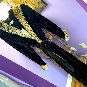 Alexander Del Rossa faux fur women’s robe size small